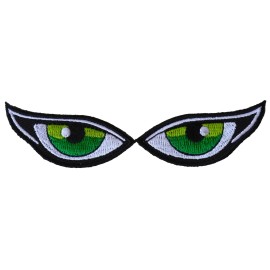 Ivamis Iron on Green Eye Patches- 2x0.8 inch - P6238