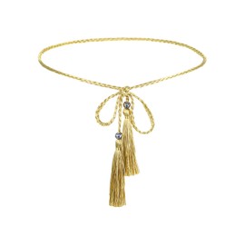 Women's Thin Braided Belt Braided Knotted Waist Belt Trendy Boho long Waist Rope for Skirt Dress Pants