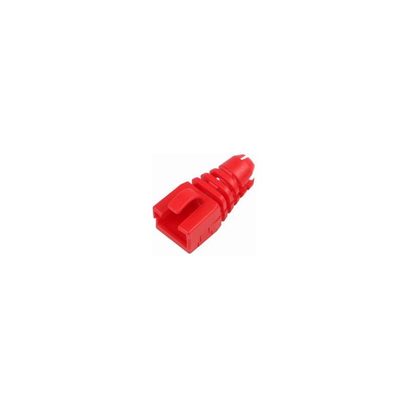 Zugentlastung, RJ45, Retro-Passform, Rot, PK10, Zugentlastungsstecker, Zubehör, 10 Stück –