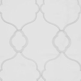 Exclusive Home Curtains Belmont Embroidered, Woven Blackout Grommet Top Curtain Panel Pair, 52x96, Winter