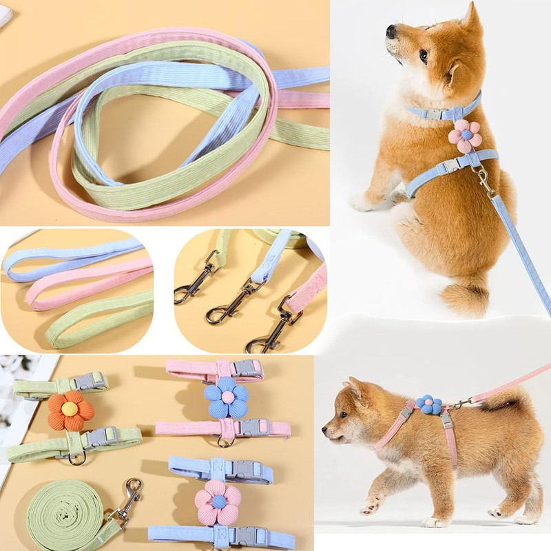 Cat Harness, Cat Leash Set, Flower Shape, Cat Harness, Lightweight,