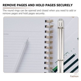 Operitacx 2 Pack 3 A4 Ring Binder Loose Leaf Folder Music Sheet Folder Folder Binder Mechanism A4 Disc Binder Rings Metal A4 Notebook Folder A4 Ring Mechanism