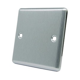 AET CSC1GBP Satin Chrome Classical Single Electrical Blanking Plate 1-Gang