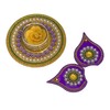 Krisah SMALL SIZE 11 Pieces Set Acrylic Rangoli with T