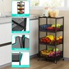 HapiRm Fruit Basket Kitchen Cart - 4-Tier Rolling Storage Cart