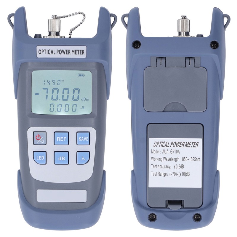 Optical Power Meter ABS Housing Auto Power Off 7 Test