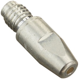 Abicor Binzel 147.0679 Contact Tip for Welding Torch, CuCrZr Silver Plated, M8 Thread Size, 2.4 mm Wire Diameter, 10 mm Diameter, 30 mm Length (Pack of 10)