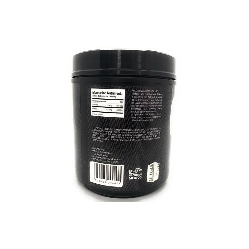 Madness Lab Glutamina 500 Gr Polvo X 2 Botes