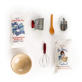 The Queen's Treasures 18 Inch Doll Baking Accessories, 7 Piece Vintage Kitchen Baking Tool Set and Food, Compatible with American Girl DollFurniture