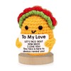Positive Crochet Taco, to My Love Funny Inspirational Positive Knitted
