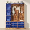 Nosepen Hall Tree with Bench and Shoe Storage, 5-in-1 Entryway