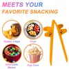 DWEHSHIELD 4 PCS Finger Chopsticks for Gamers - Snack Grabber