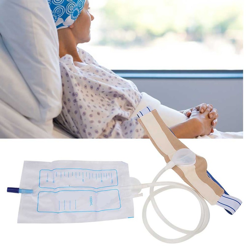 Silicone Waist Urine Drainage Bag Portable Catheter Fixation Urine Collection