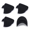 4 Pairs Black Covered Set-in Shoulder Pads Sewing Foam Pads
