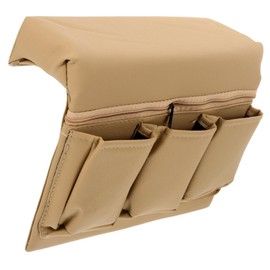 Ipetboom Car Armrest Organizer Storage Box Automotive Door Elbow Rest with Easy Installation Luxurious Leather Design Efficient Car Accessory for Essentials Beige