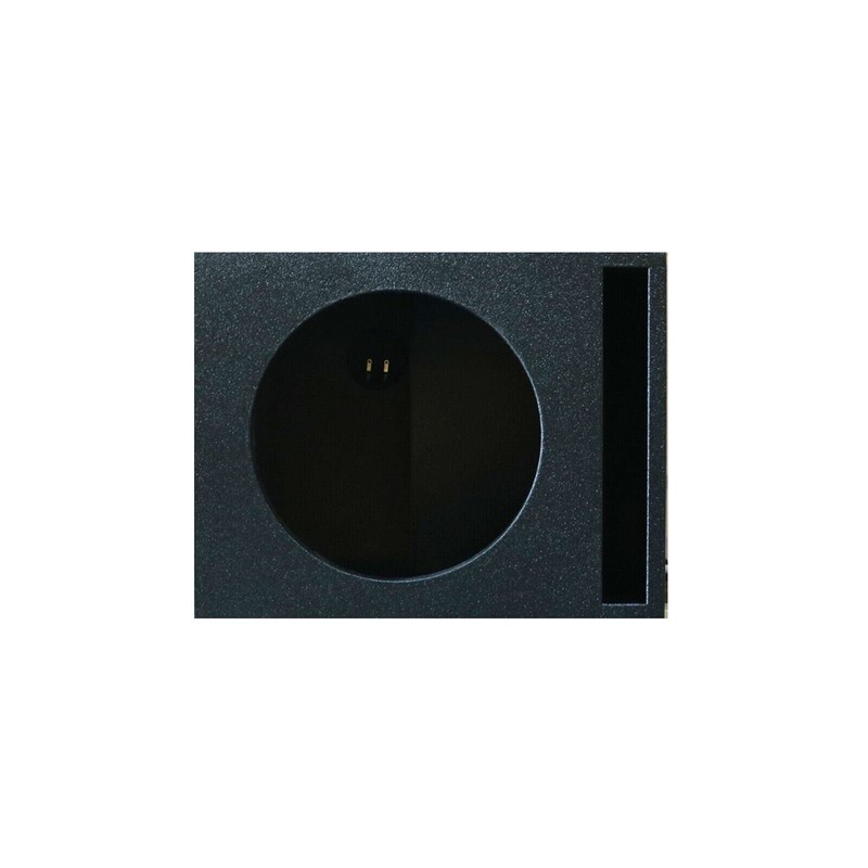 Single 12" Vented Armor Coated Subwoofer Box with Painted Kerf