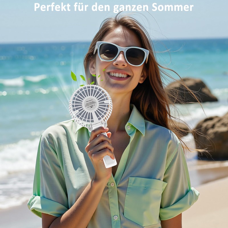 efluky Handheld Fan White
