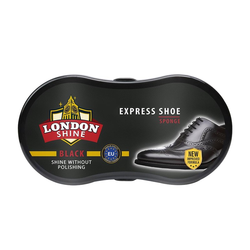 Shoe Shine Sponge, Instant Shine Sponge for Black Leather Shoes