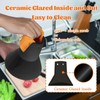 Large Ceramic Roaster Rack for Turkey&Big Chicken,Beer Can Turkey Stand
