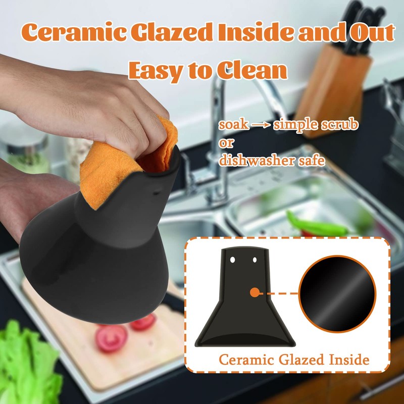 Large Ceramic Roaster Rack for Turkey&Big Chicken,Beer Can Turkey Stand