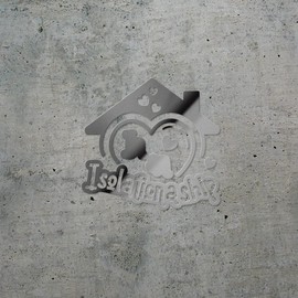 Decal Stickers of Isolationship (Metallic Silver) (Set of 2) Luxury Weatherproof Vinyl Decal Stickers for Laptop Desktop Smartphone Car Dirt Bike Wall Room Mason Jar Bathtub - ANDVER1d84383SI_1123