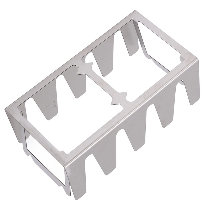 BBQ Skewer Rack Lightweight Portable Sturdy Structure Stainless Steel Wear