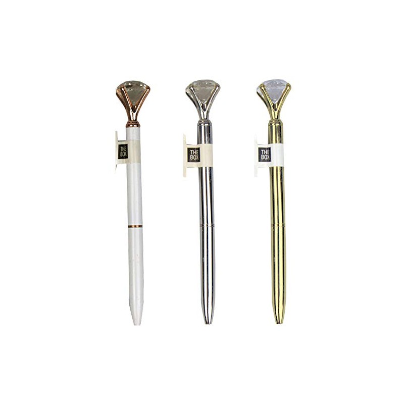 Diamond Pen - Black Ballpoint Nib Twister Pen Stationery Office