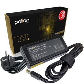 Polion PRO Charger Power Supply 65W for Lenovo 20V 3.25A SlimTip Laptops for G50, G70, V110, V310, Z41, Z50, Z51, Z70, Flex, IdeaPad 300 305 500 S210 S500 U330, Yoga 11e ThinkPad ThinkPad L450 , T440