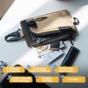 VULKIT Cartera para llaves impermeable con cordón para hombres y