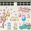 FYSUIMU 30Pcs Happy Easter Garage Decoration Magnet Stickers Gnome Blossom