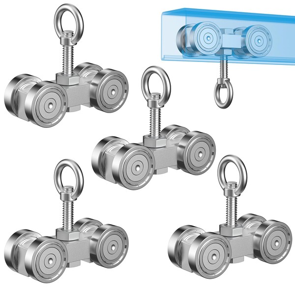 EASGIU 4 Wheel Trolley Assembly Roller Trolley - Silent M10