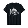 Predatory Fish Angler Sport Fishing Motorboat Vector Sea Fun T-Shirt