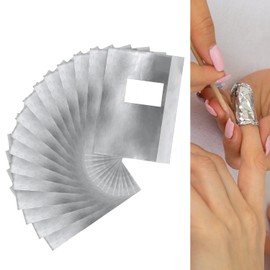 100 PCS Gel Nail Remover Foils，Nail Foil Removal Wraps - Nail Foils Wraps with Pad for Gel Nails Remover