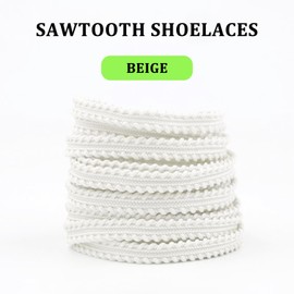 UamGlsob 2 Pairs Running Shoe Laces for AlphaFly 3 Sneakers, Athletic Shoelaces Replacement Shoe Strings for Vaporfly 3 Road Racing Trainers (Beige, 47"/120cm)