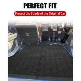 YEBOOCA Cargo Liner Compatible with 2025 Toyota 4Runner Trunk Mat Back Seat Cover Protector Trunk Liner(Backrest Mats+Trunk Mat)