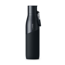 LARQ Bottle Movement Filtered - Lightweight Non-Insulated Stainless Steel Water Bottle BPA Free with Nano Zero Technology and Long-Lasting Filters, Black/Onyx, 32oz