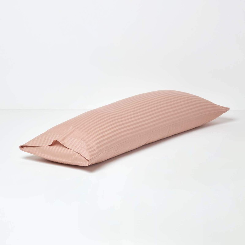 HOMESCAPES Brown Taupe Pure Egyptian Cotton Body Pillowcase 330 TC
