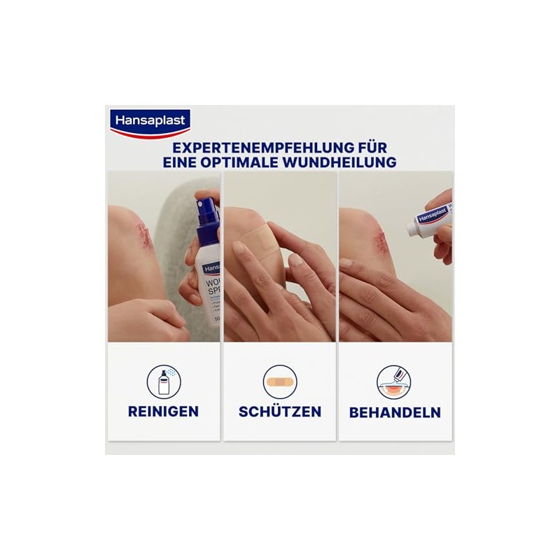 Hansaplast Sensitive Plasters, Pack of 20, Skin-Friendly and Hypoallergenic Wound
