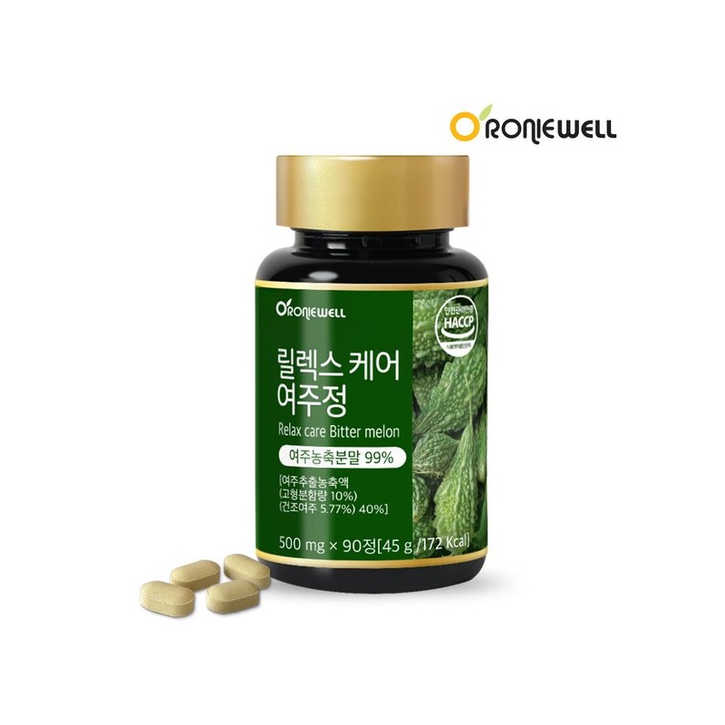 Ronioel 릴렉스케어 여주정 90정 (3개월분) Relax Care Bitter Melon Extract