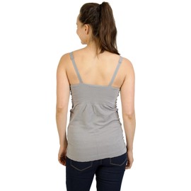 Bamboobies Women's Tank Top, Maternity Clothing for Breastfeeding, Slate, X-Large