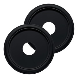 Molded Nylon Ceiling Medallion for Light Fixtures and Ceiling Fans Black 13"OD x 4"ID x 1-1/8"P (Fits Canopies up to 10-1/2")