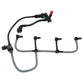 Hoypeyfiy Fuel Injector Leak Off Return Pipe with Sensor Replacemnet for Ford Transit Connect Focus Mk2 C-Max Mondeo Mk4 Galaxy S-Max 1.8 TDCI Replaces 1521487 4M5Q9K022AG 1352449 1369175