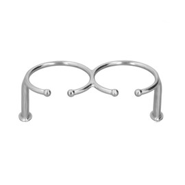 Double Open Ring Cup Holder 316 Stainless Steel Universal for Boat Game Table Sofa Cars