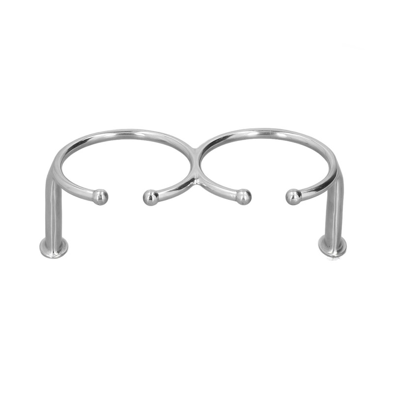 Double Open Ring Cup Holder 316 Stainless Steel Universal for
