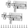 2 Pack Door Latch Lock Barrel Bolt, Thickened Sliding Bolt
