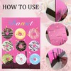 Pink Wood Donut Wall Display Stand Reusable Doughnut Board Holder