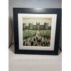 Greetingles Lowry-Style 12"/31cm Square Framed Print. Beautiful Black Ash Frame