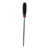 Half Round Metal File, 20cm Smooth Cut, Black and Red