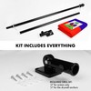 G128 Flag Pole 6FT Black & Haiti Haitian Flag 3x5FT