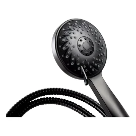 CNX Meer - Kit Con Regadera, Teléfono Y Accesorios Negro Mate